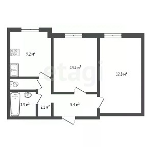 Продается 2-комн. квартира, 54 м²