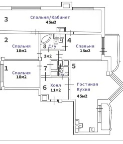 Продается 4-комн. квартира, 169 м²