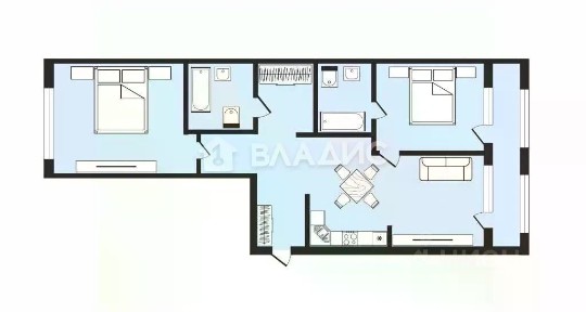 Продаются 2-комн. апартаменты, 80 м²