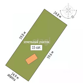 Продается участок, 15 сот.