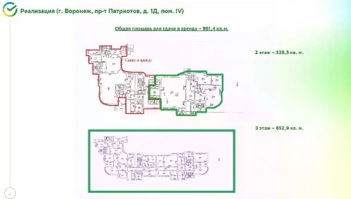 Сдается помещение свободного назначения, 981,4 м²