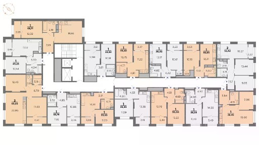 Продается 2-комн. квартира, 52,42 м²
