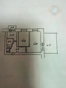 Продается 2-комн. квартира, 43,4 м²