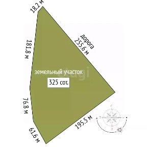 Продается участок, 325 сот.