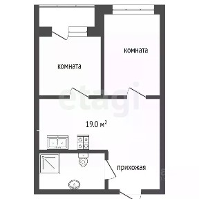 Продается 2-комн. квартира, 48,2 м²