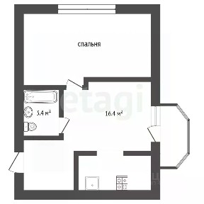 Продается 1-комн. квартира, 41,6 м²