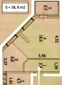 Продается 1-комн. квартира, 40 м²