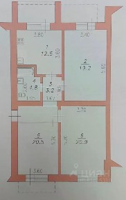 Продается 3-комн. квартира, 81,1 м²