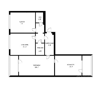 Продается 2-комн. квартира, 65 м²
