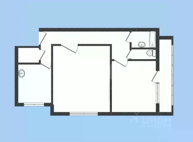 Продается 2-комн. квартира, 55,1 м²