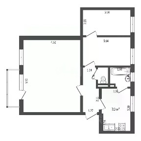 Продается 3-комн. квартира, 53,2 м²