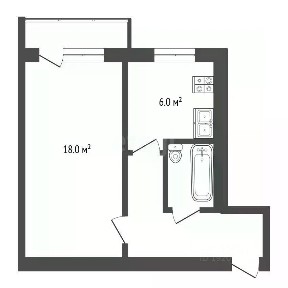 Продается 1-комн. квартира, 31,4 м²