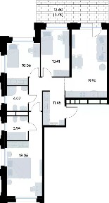 Продается 3-комн. квартира, 78,01 м²