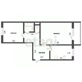 Продается 2-комн. квартира, 48 м²