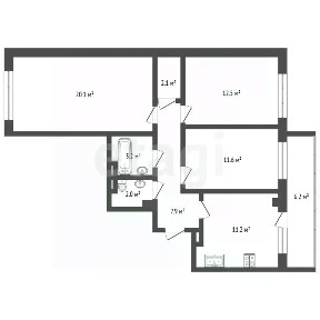 Продается 3-комн. квартира, 70,6 м²