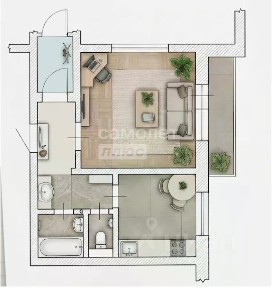 Продается 1-комн. квартира, 39 м²