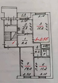 Продается 3-комн. квартира, 65 м²