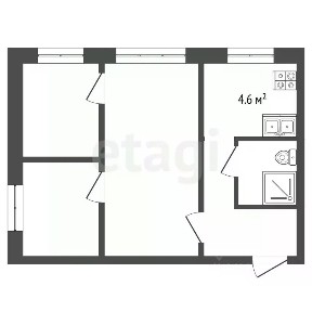 Продается 3-комн. квартира, 35,9 м²