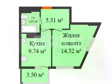 Продается 1-комн. квартира, 36 м²