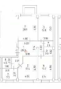 Продается 3-комн. квартира, 110 м²