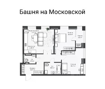 Продается 3-комн. квартира, 80 м²