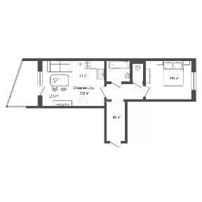 Продается 1-комн. квартира, 37,5 м²