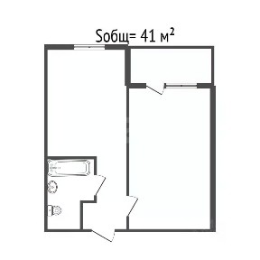 Продается 2-комн. квартира, 41 м²