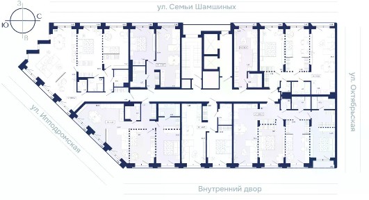 Продается квартира свободной планировки, 46,27 м²