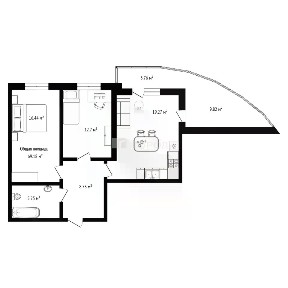 Продается 2-комн. квартира, 69,18 м²