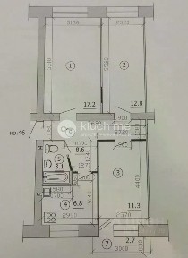 Продается 3-комн. квартира, 59,8 м²