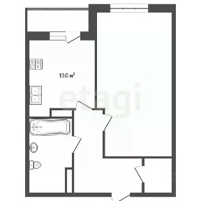 Продается 1-комн. квартира, 38,4 м²