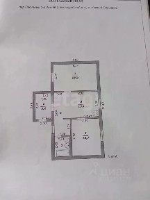 Продается 1-этажный дом, 60 м²