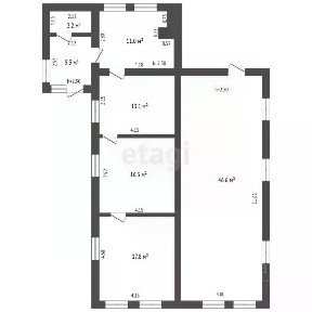 Продается 1-этажный дом, 104,8 м²