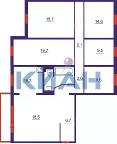 Продается многокомнатная квартира, 120,4 м²