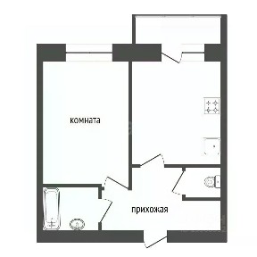 Продается 1-комн. квартира, 48,19 м²