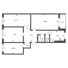Продается 4-комн. квартира, 73 м²