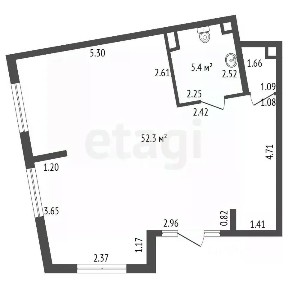 Продается помещение свободного назначения, 60,2 м²