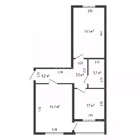 Продается 2-комн. квартира, 47,4 м²