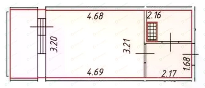 Продается студия, 21,3 м²