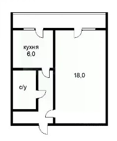 Сдается 1-комн. квартира, 33,2 м²
