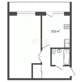 Сдается 1-комн. квартира, 43 м²