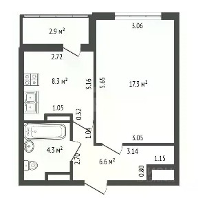 Продается 1-комн. квартира, 36,5 м²