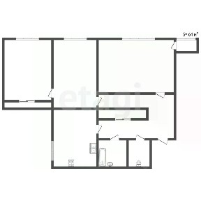 Продается 3-комн. квартира, 64 м²