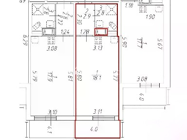 Продается студия, 23,8 м²