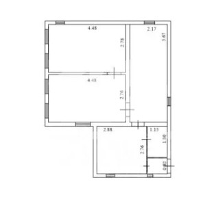 Продается 1-этажный дом, 51,3 м²