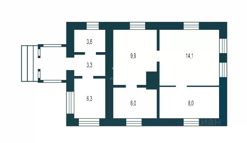 Продается 1-этажный дом, 40 м²