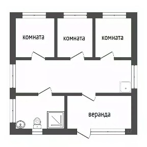 Продается 1-этажный дом, 93 м²