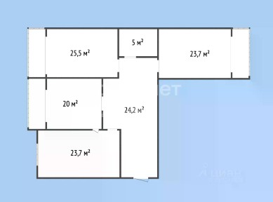 Продается 3-комн. квартира, 122 м²