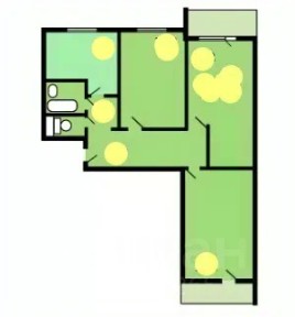 Сдается 3-комн. квартира, 65 м²