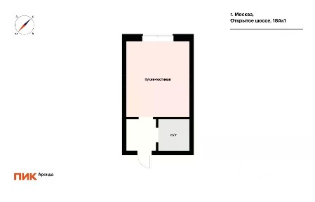 Сдается студия, 20 м²